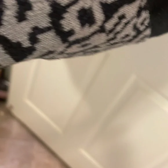 Style & company size small, longer medium weight ,black, white, leopard sweater - Picture 6 of 8